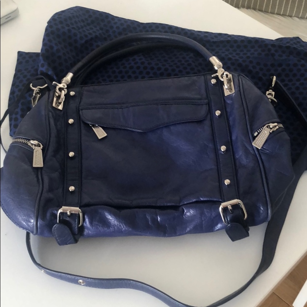 Rebecca Minkoff Navy Leather Bag w Dust Bag